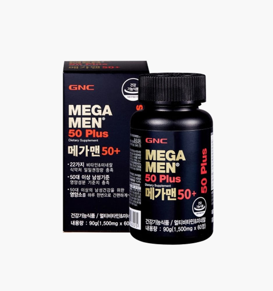 GNC 메가맨50+ (1,500mg x 60정)(1개월분)
