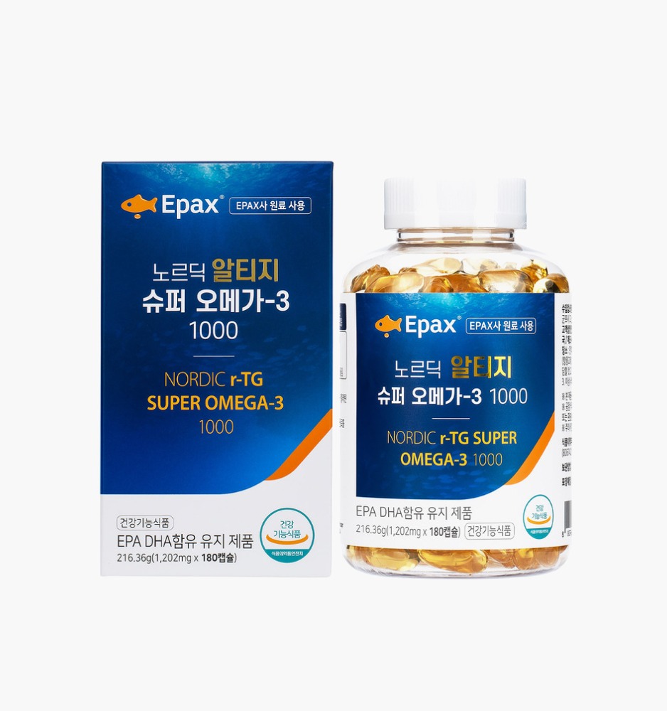 EPAX 노르딕 알티지 슈퍼 오메가-3 1000 (1202mg x 60캡슐)(2개월분)